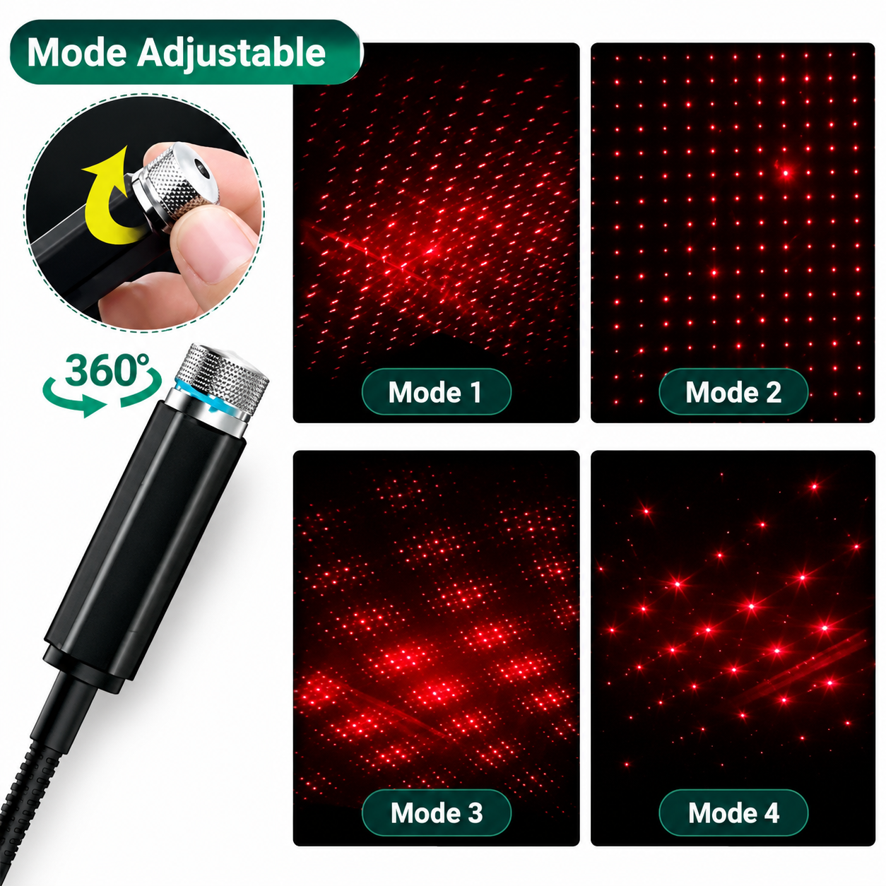 Original USB Car Star Light | Special Mega Sale – FLAT 50% OFF