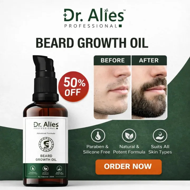 Dr. Alies Professional Beard Oil for Men – Beard Growth & Grooming Oil (30ml)